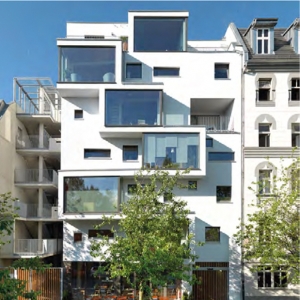 Holzhäuser in Städten als Mehrfamilienhäuser werden immer beliebter Holzhochhaus als nachhaltige Alternative für den Hausbau in Städten